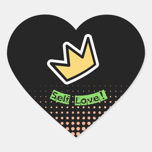 Einladung an niemanden Herz-Aufkleber (Vorderseite)