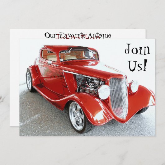 Einladung an Ruhestands-Party, Geburtstag, (Vorne/Hinten)