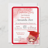 Einladung/Ankündigung der Absolventin Einladung (Vorderseite)