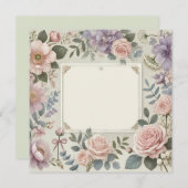 EINLADUNG/ANKÜNDIGUNG VON hübschen PETALEN Einladung (Vorne/Hinten)