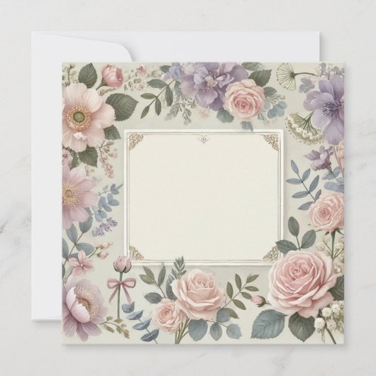 EINLADUNG/ANKÜNDIGUNG VON hübschen PETALEN Einladung (Vorderseite)