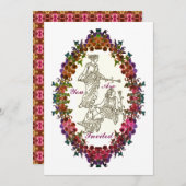 Einladung antiker griechischer Mode (Vorne/Hinten)