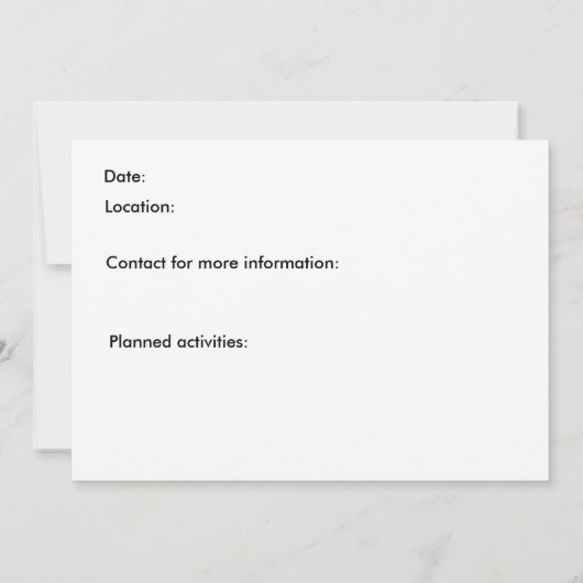 Einladung - Antikes Auto (Rückseite)