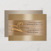 Einladung Antwortkarte Gold UAWG (Vorne/Hinten)