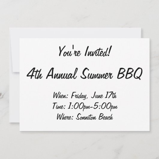 Einladung Aquamarin und grau (Rückseite)