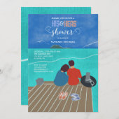 Einladung auf der Anlegestelle der Bucht (Vorne/Hinten)