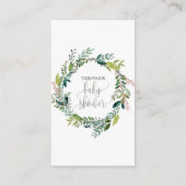 Einladung auf Foliage Diaper (Rückseite)