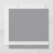 Einladung auf individuell anpassbare Kohle und Cre (Rückseite)