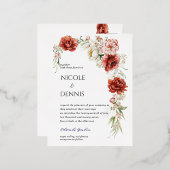 Einladung auf Postkarte (Vorderseite/Rückseite)