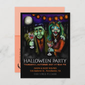 Einladung auf Postkarte - Frankenstein & Datum (Vorne/Hinten)