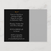 Einladung auf Postkarte - Halloween Spuk Haus (Rückseite)