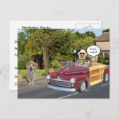 Einladung auf Postkarte individuell einstellbar (Vorne/Hinten)