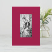 Einladung aus dem Mittelalter (Stehend Vorderseite)