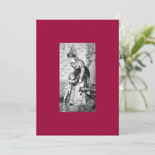 Einladung aus dem Mittelalter (Stehend Vorderseite)