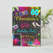 Einladung aus den 80er Jahren, Foto zurück in die (Stehend Vorderseite)