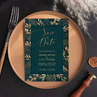 Einladung aus Goldblättern Save the Date