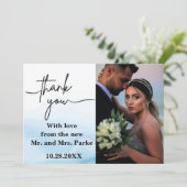 Einladung aus weißem Marmor (Stehend Vorderseite)