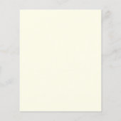 Einladung Baby Dusche goldenes Tier (Rückseite)