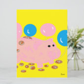 Einladung / Babydusche (Stehend Vorderseite)