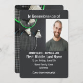 Einladung Badminton zum Gedenkdienst (Vorne/Hinten)