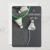 Einladung Badminton zum Gedenkdienst (Rückseite)