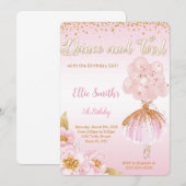 Einladung Ballerina (Vorne/Hinten)