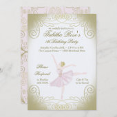 Einladung Ballerina (Vorne/Hinten)