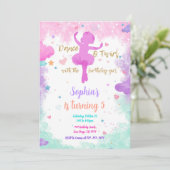 Einladung Ballerina (Stehend Vorderseite)