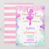 Einladung Ballerina (Vorne/Hinten)