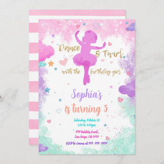 Einladung Ballerina