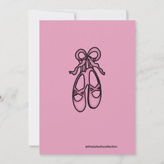 Einladung Ballerina Birthday #2 (Rückseite)