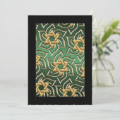 Einladung Bar Mitzvah Gold Star von David Green (Stehend Vorderseite)