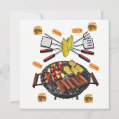 Einladung Barbecue Party Einladung (Vorderseite)