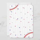 Einladung Baseball zum Geburtstag (Rückseite)