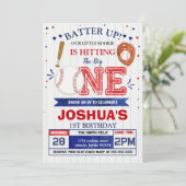 Einladung Baseball zum Geburtstag (Stehend Vorderseite)