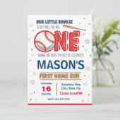 Einladung Baseball zum Geburtstag (Stehend Vorderseite)
