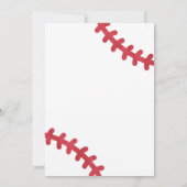Einladung Baseball zum Geburtstag (Rückseite)
