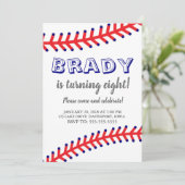 Einladung Baseball zum Geburtstag (Stehend Vorderseite)