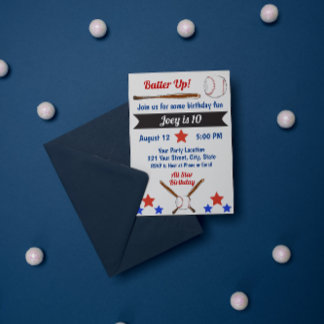 Einladung Baseball zum Geburtstag