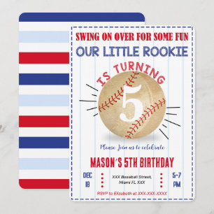Einladung Baseball zum Geburtstag
