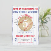 Einladung Baseball zum Geburtstag (Stehend Vorderseite)
