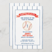 Einladung Baseball zum Geburtstag (Vorne/Hinten)