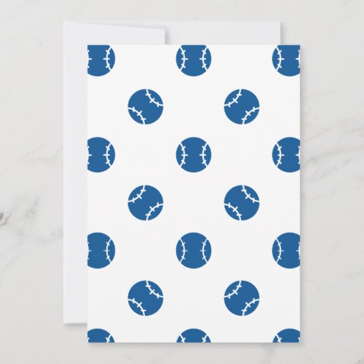 Einladung Baseball zum Geburtstag (Rückseite)