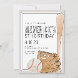 Einladung Baseball zum Geburtstag