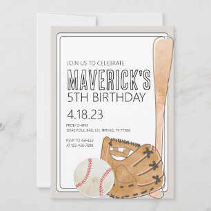 Einladung Baseball zum Geburtstag