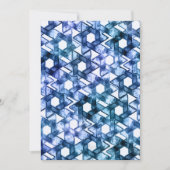 Einladung Bat Mitzvah mehrfarbiger Damast (Vorderseite)