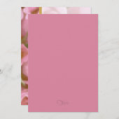 Einladung Bat Mitzvah Pink Roses (Vorne/Hinten)