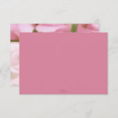 Einladung Bat Mitzvah Pink Roses RSVP Karte (Vorne/Hinten)