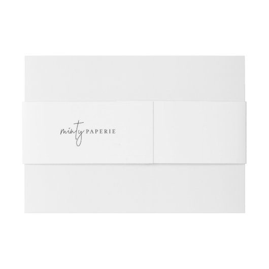 Einladung Bauchband - Landschaft 2" x 15" Einladungsbanderole (Rückseitenbeispiel)