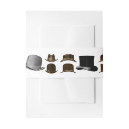Einladung Bauchband Männer Vintage Mode-Hats Einladungsbanderole